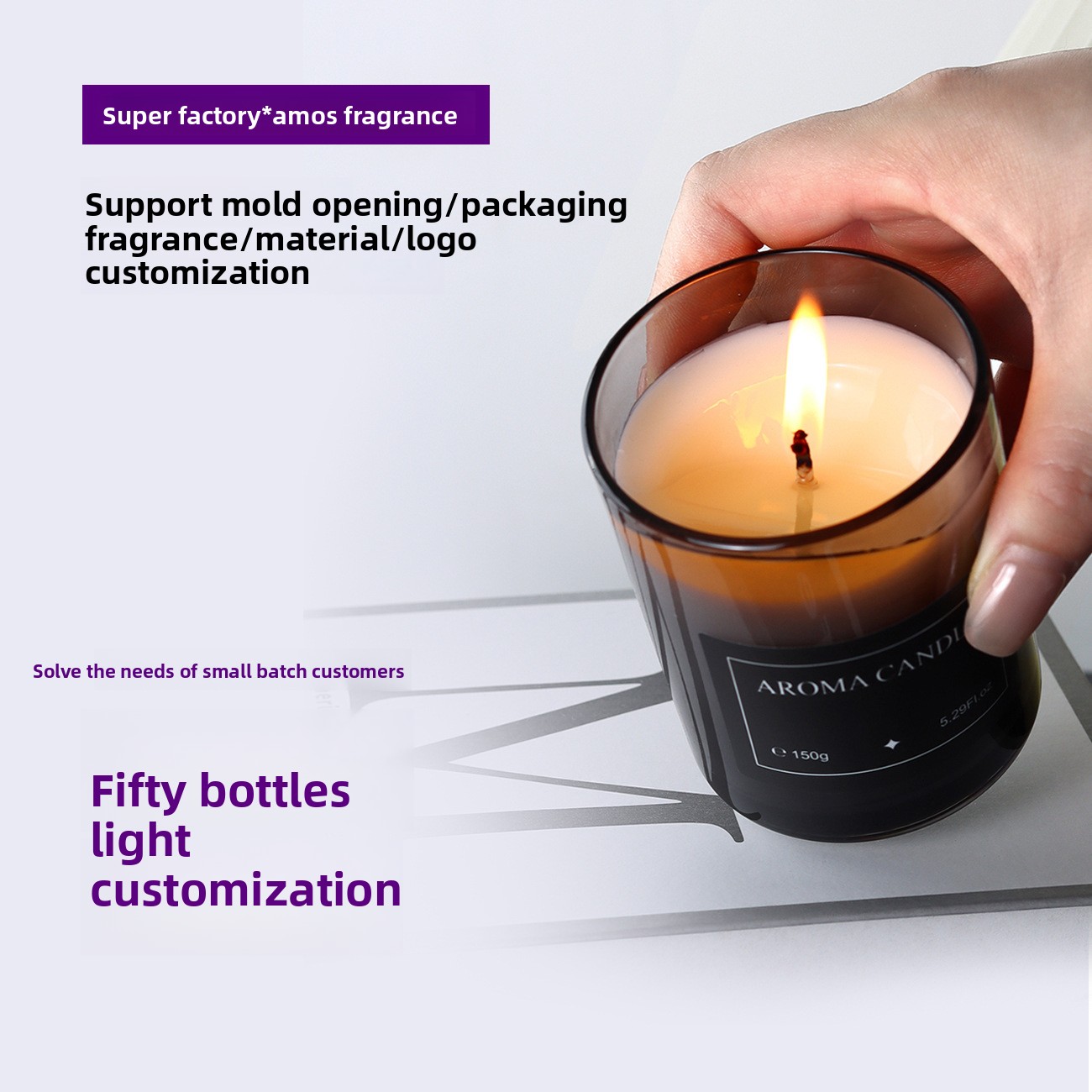 Candle Souvenir - Lilin Aromaterapi Lilin Kedelai Tanpa Asap