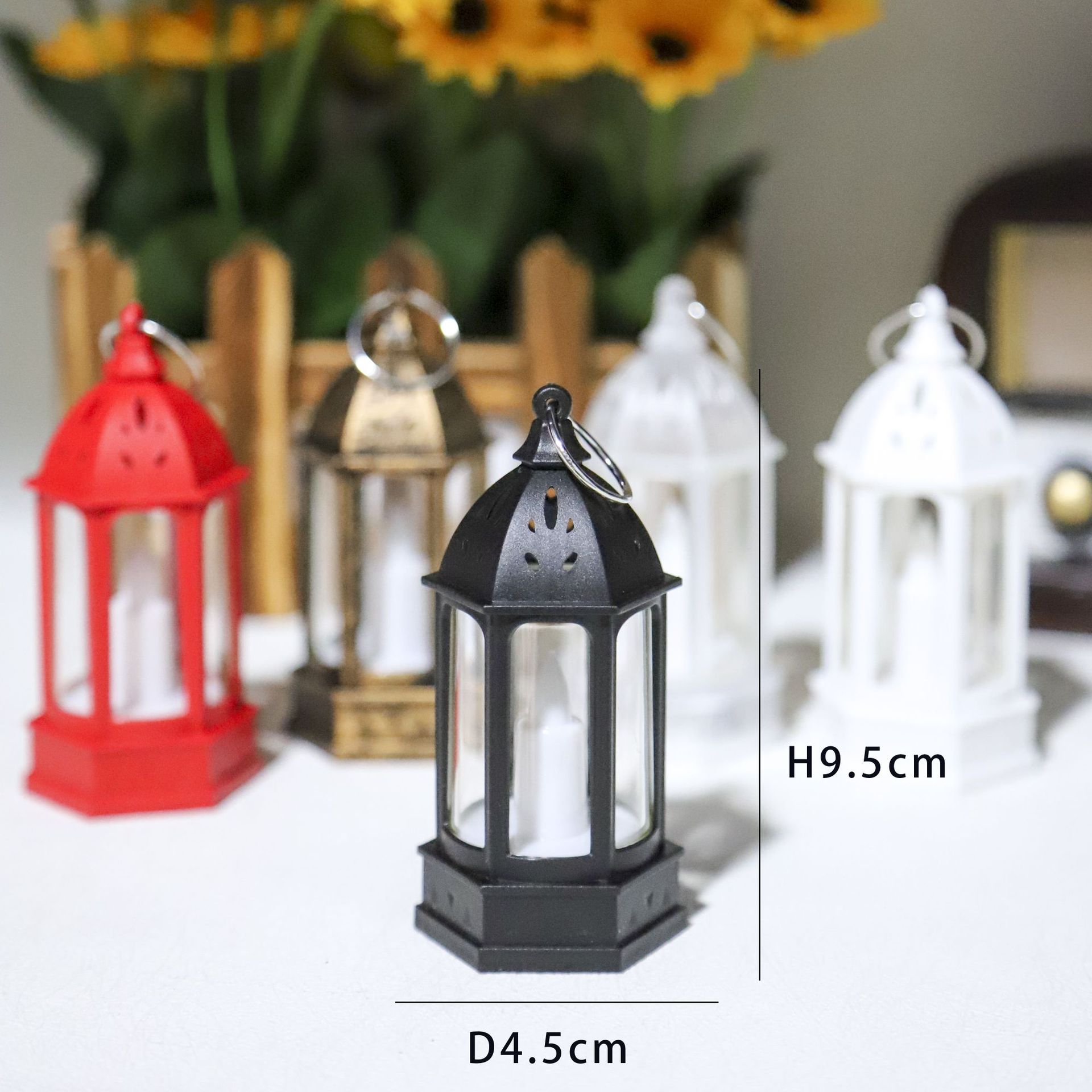 Candle Holder Supplies - Lampu Suasana Kreatif Mini Natal Retro