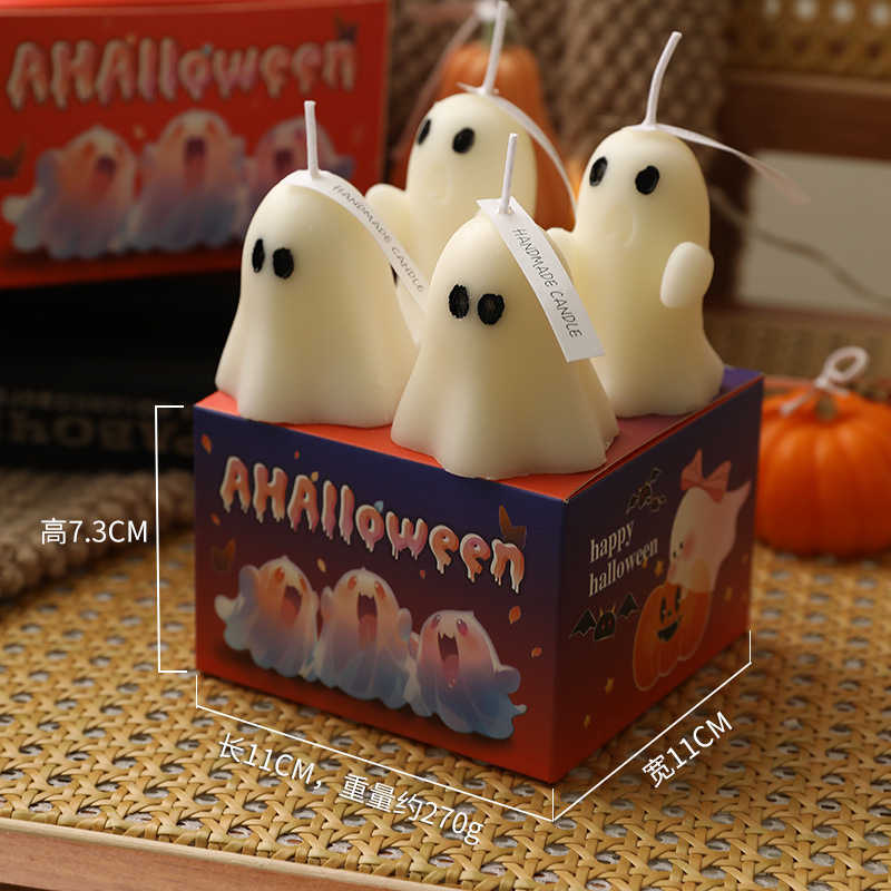 Candle Souvenir - Lilin Aroma Hantu Halloween, Kotak Hadiah