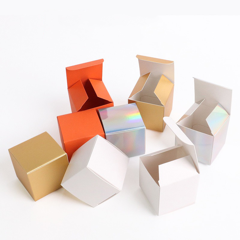 Candle Supplies For Business - 50Pcs/Lot Kotak Hadiah Lipat Kecil Kotak