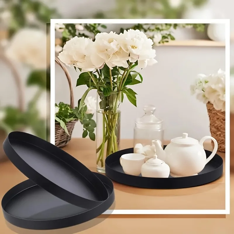 1 Buah Baki ABS Melingkar Hita - Candle Holder Supplies ulasan dan harga