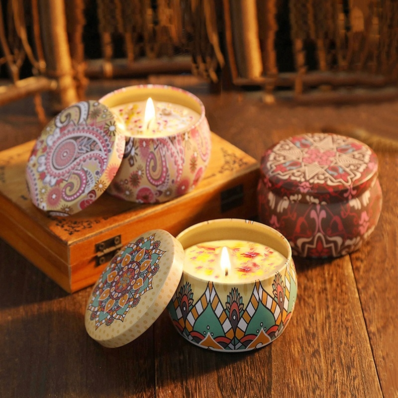 Lilin Aromaterapi Bunga Kering - Candle Souvenir ulasan dan harga