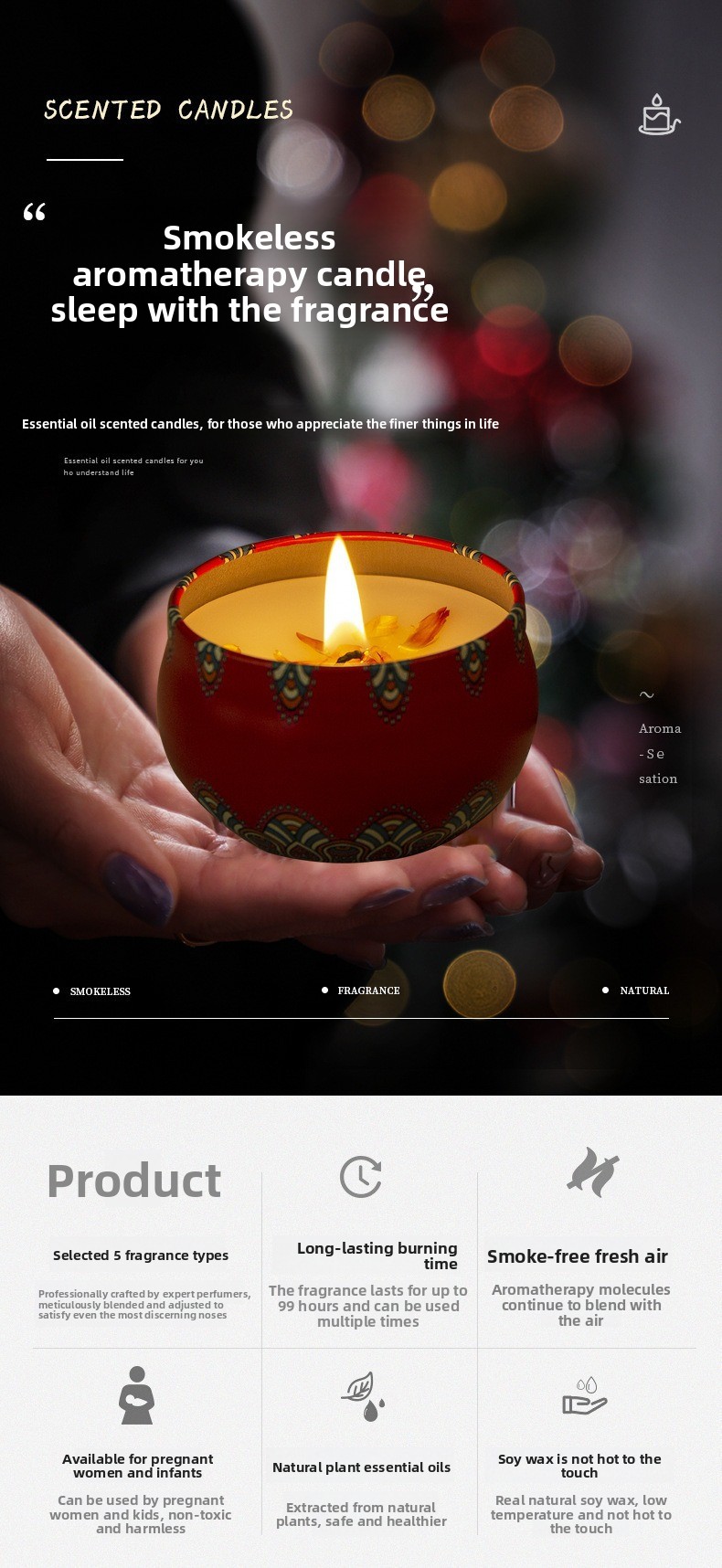 Lilin Aromaterapi Bunga Kering - Candle Souvenir ulasan dan harga