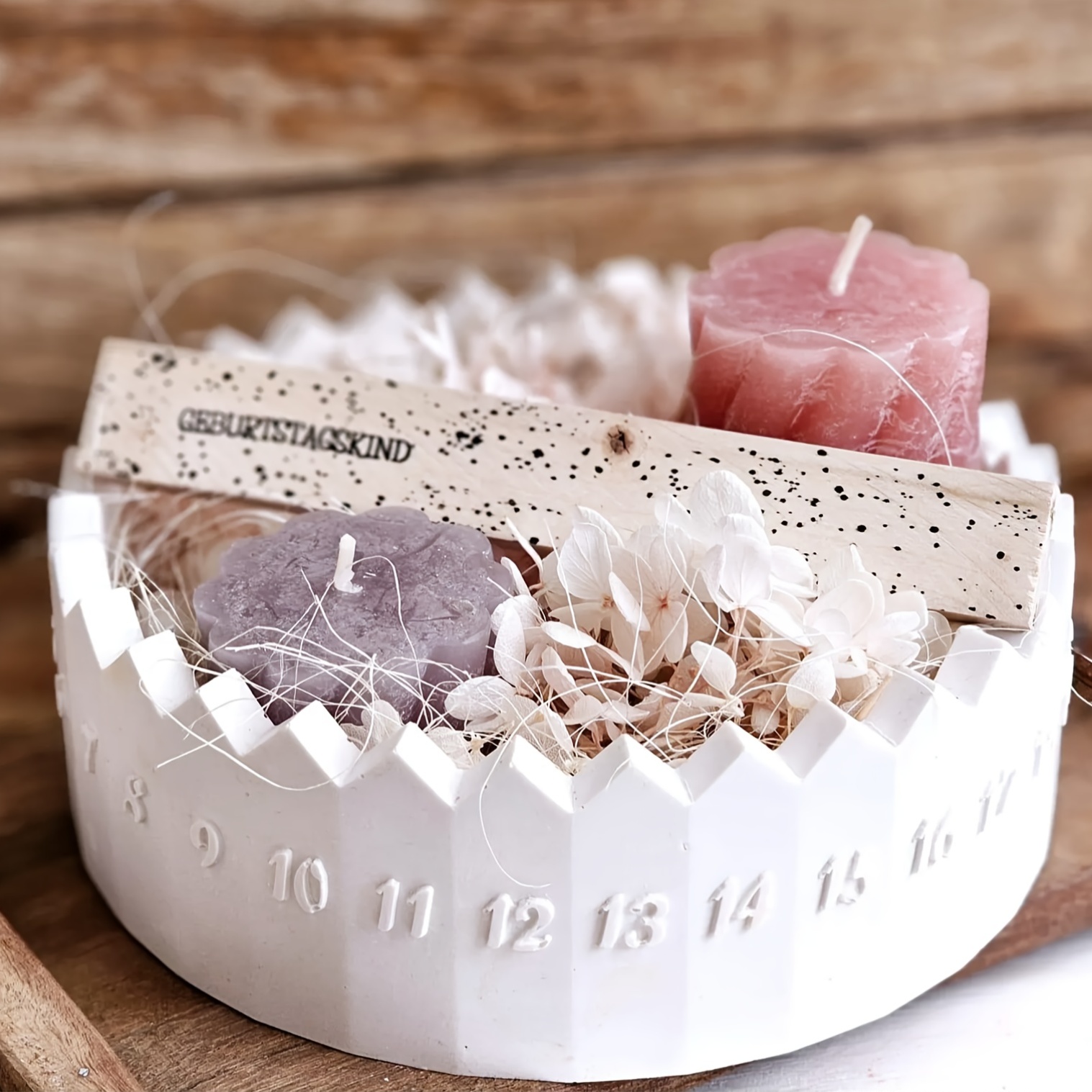 1 set Cetakan Silikon Kalender - Candle Holder Supplies ulasan dan harga