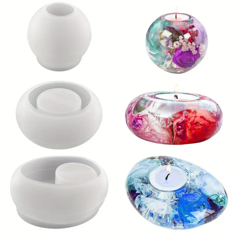 Cetakan Silikon Resin Tempat L - Candle Holder Supplies ulasan dan harga