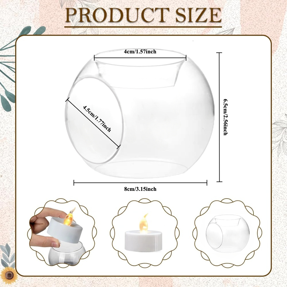 6/12 Buah Tempat Lilin Kaca Bu - Candle Holder Supplies ulasan dan harga