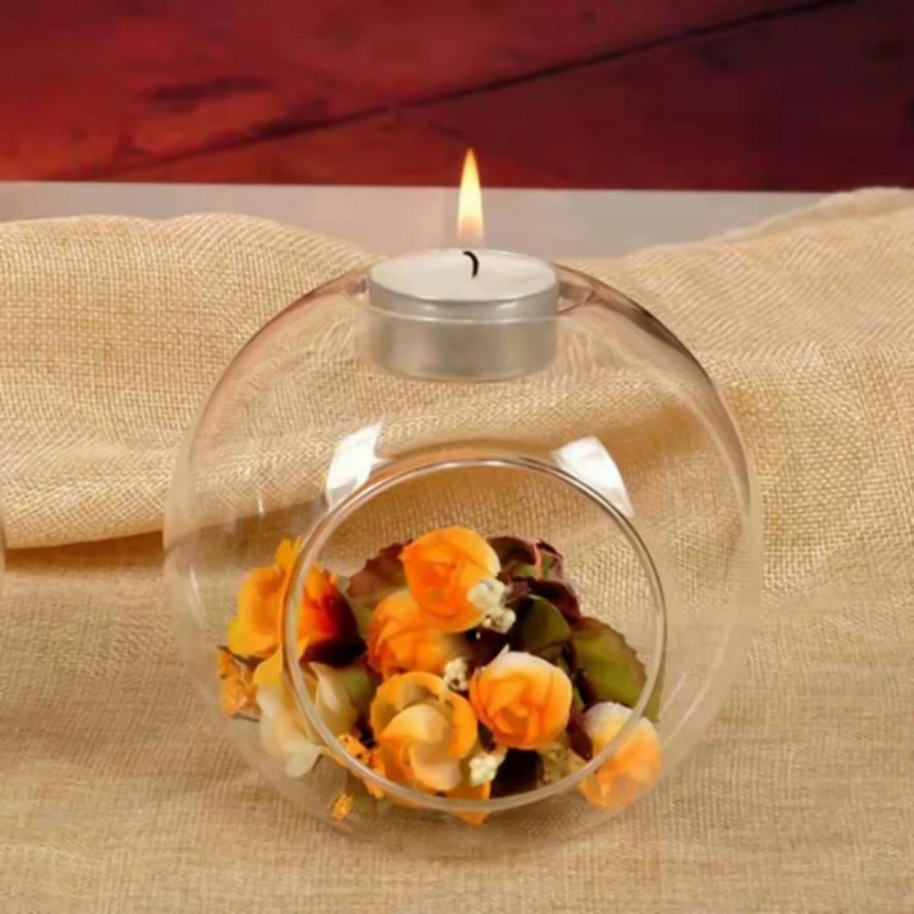 6/12 Buah Tempat Lilin Kaca Bu - Candle Holder Supplies ulasan dan harga