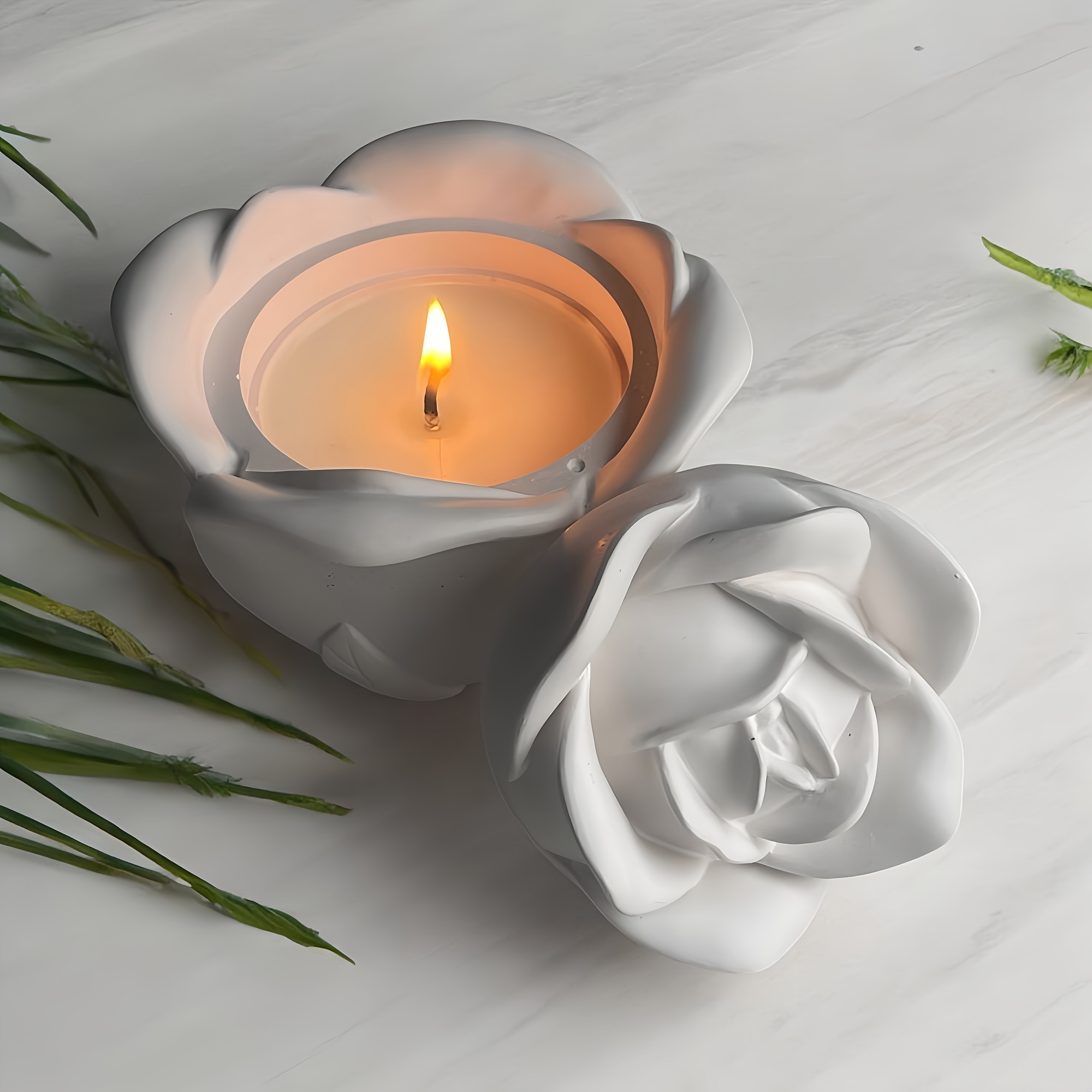 Cetakan Silikon Bentuk Mawar 2 - Candle Holder Supplies ulasan dan harga
