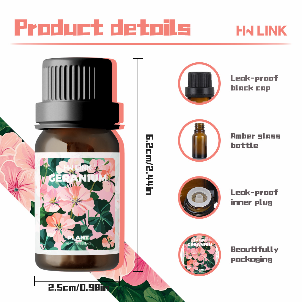Minyak Esensial Geranium 10ml  - Candle Souvenir ulasan dan harga