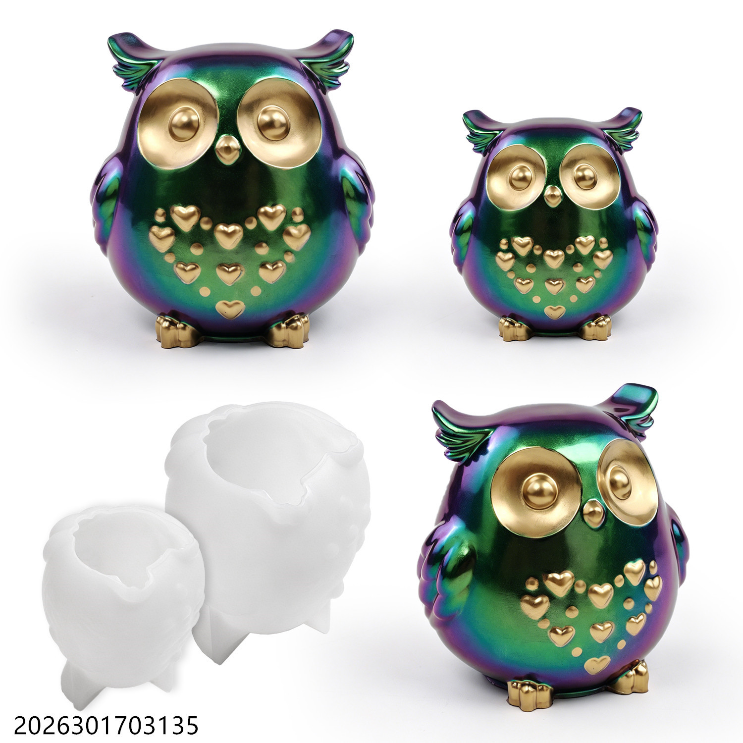 Cetakan Silikon Burung Hantu 3 - Candle Holder Supplies ulasan dan harga