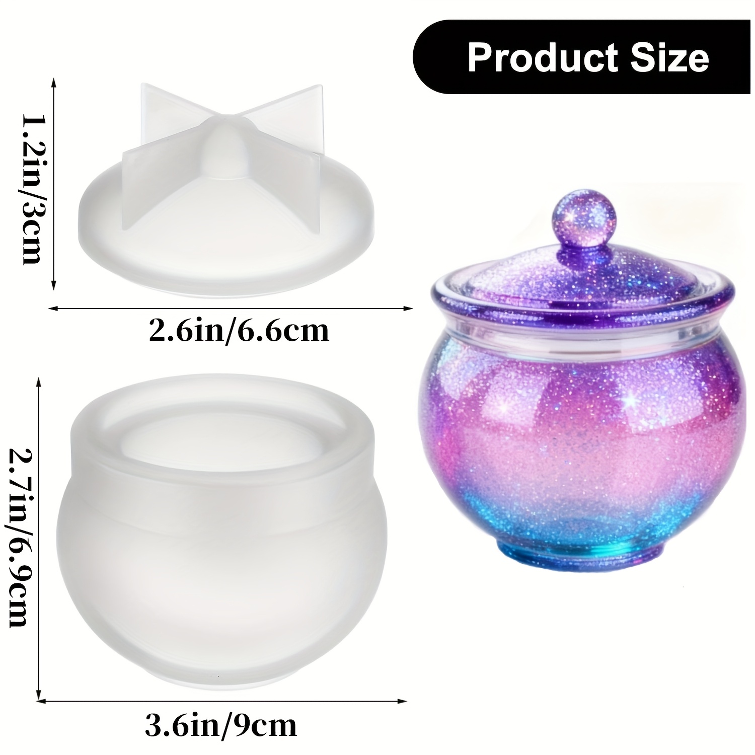 1 set cetakan resin bulat deng - Candle Souvenir ulasan dan harga